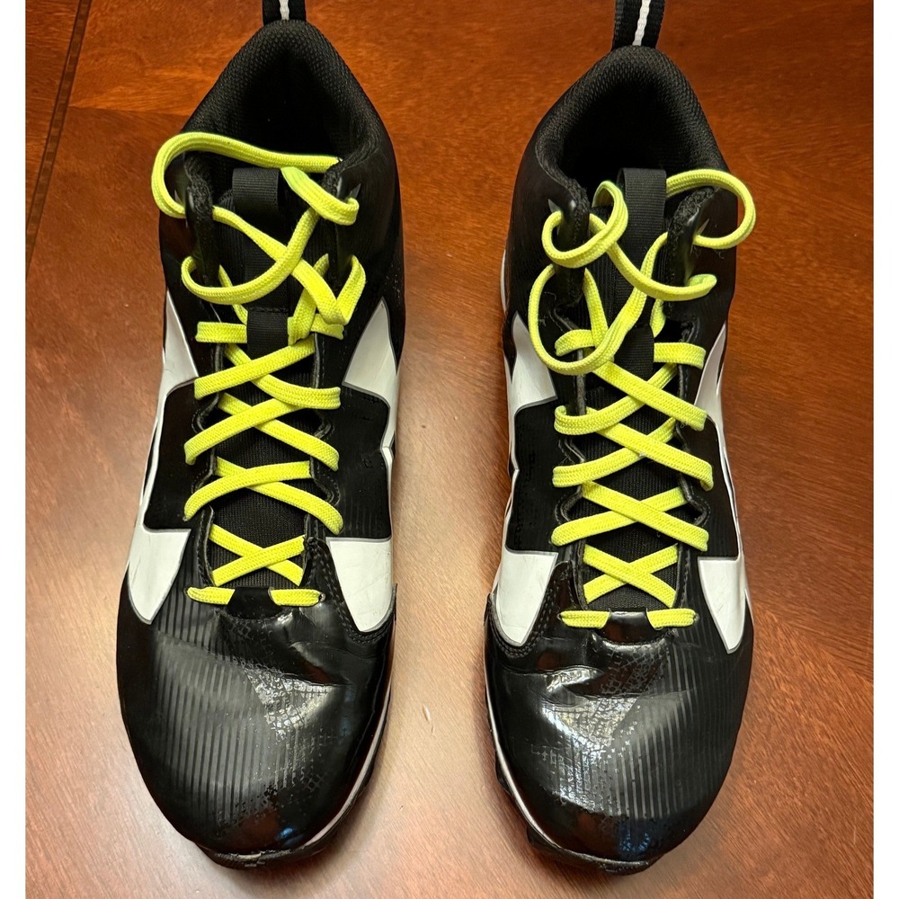 Under‎ Armour Crusher RM Football Cleats Black/White Men's Size 13